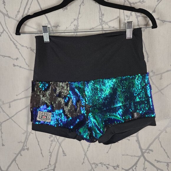 Derby Kiss Color Changing Sequin High Waist Short - Picture 1 of 4
